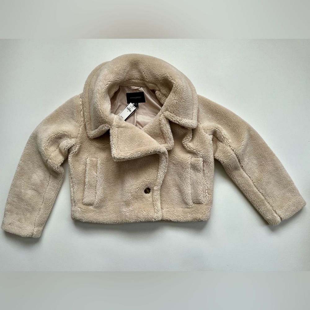 NWT Cropped Sherpa Banana Republic Women’s Jacket